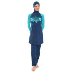 Modest Burkini Swimsuit Set for Women - Full Coverage Islamic Swimwear with Hijab | Plus Size (UP to 3XL) | Quick-Dry & UV Protection