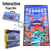 Interactive Prayer Mat for Kids - Learn Salah with Sound Guide & Step-by-Step English Instructions | Perfect Islamic Gift for Children 3-12