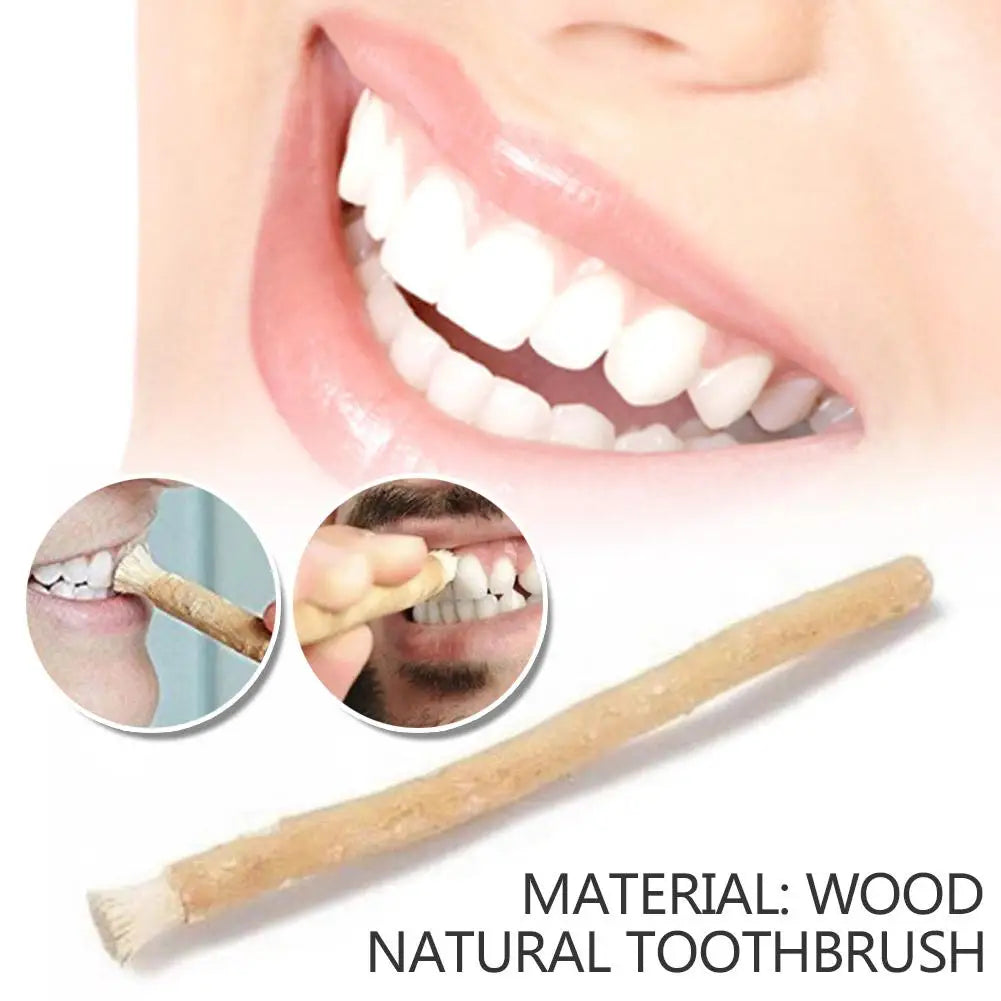 Miswak Sticks  - Natural Wooden Toothbrush for Plastic-Free Oral Care, Fresh Breath & Whiter Teeth
